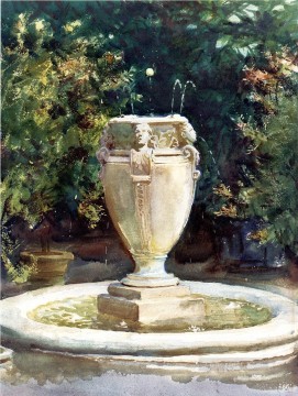 花瓶の噴水 ポカンティコの風景 ジョン・シンガー・サージェント Oil Paintings